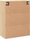 vidaXL - Wandkast - 69,5x34x90 - cm - bewerkt - hout - sonoma - eikenkleurig