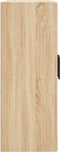 vidaXL - Wandkast - 69,5x34x90 - cm - bewerkt - hout - sonoma - eikenkleurig