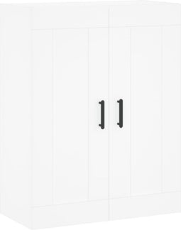 vidaXL - Wandkast - 69,5x34x90 - cm - bewerkt - hout - wit