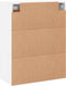 vidaXL - Wandkast - 69,5x34x90 - cm - bewerkt - hout - wit