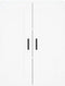 vidaXL - Wandkast - 69,5x34x90 - cm - bewerkt - hout - wit