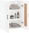 vidaXL - Wandkast - 69,5x34x90 - cm - bewerkt - hout - wit