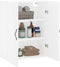 vidaXL - Wandkast - 69,5x34x90 - cm - bewerkt - hout - wit
