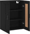 vidaXL - Wandkast - 69,5x34x90 - cm - bewerkt - hout - zwart