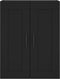 vidaXL - Wandkast - 69,5x34x90 - cm - bewerkt - hout - zwart