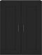 vidaXL - Wandkast - 69,5x34x90 - cm - bewerkt - hout - zwart