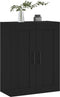 vidaXL - Wandkast - 69,5x34x90 - cm - bewerkt - hout - zwart