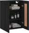 vidaXL - Wandkast - 69,5x34x90 - cm - bewerkt - hout - zwart