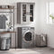vidaXL - Wandkast - 69,5x34x90 - cm - grijs - sonoma - eikenkleurig