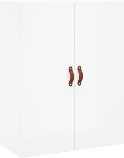vidaXL - Wandkast - 69,5x34x90 - cm - hoogglans - wit
