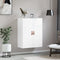 vidaXL - Wandkast - 69,5x34x90 - cm - hoogglans - wit
