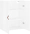 vidaXL - Wandkast - 69,5x34x90 - cm - hoogglans - wit