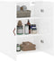 vidaXL - Wandkast - 69,5x34x90 - cm - hoogglans - wit