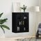 vidaXL - Wandkast - 69,5x34x90 - cm - zwart