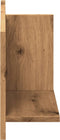 vidaXL - Wandkast - 70x16,5x30 - cm - bewerkt - hout - artinsanaal - eikenkleurig