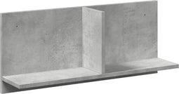 vidaXL - Wandkast - 70x16,5x30 - cm - bewerkt - hout - betongrijs