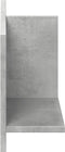 vidaXL - Wandkast - 70x16,5x30 - cm - bewerkt - hout - betongrijs