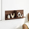 vidaXL - Wandkast - 70x16,5x30 - cm - bewerkt - hout - bruin - eikenkleur
