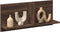 vidaXL - Wandkast - 70x16,5x30 - cm - bewerkt - hout - bruin - eikenkleur