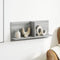 vidaXL - Wandkast - 70x16,5x30 - cm - bewerkt - hout - grijs - sonoma - eiken