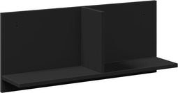 vidaXL - Wandkast - 70x16,5x30 - cm - bewerkt - hout - zwart