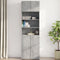 vidaXL - Wandkast - 70x42,5x40 - cm - bewerkt - hout - betongrijs