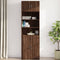 vidaXL - Wandkast - 70x42,5x40 - cm - bewerkt - hout - bruin - eikenkleur