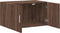 vidaXL - Wandkast - 70x42,5x40 - cm - bewerkt - hout - bruin - eikenkleur