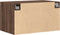 vidaXL - Wandkast - 70x42,5x40 - cm - bewerkt - hout - bruin - eikenkleur