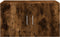 vidaXL - Wandkast - 70x42,5x40 - cm - bewerkt - hout - gerookt - eikenkleurig