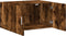 vidaXL - Wandkast - 70x42,5x40 - cm - bewerkt - hout - gerookt - eikenkleurig