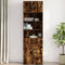 vidaXL - Wandkast - 70x42,5x40 - cm - bewerkt - hout - gerookt - eikenkleurig