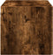 vidaXL - Wandkast - 70x42,5x40 - cm - bewerkt - hout - gerookt - eikenkleurig