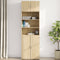 vidaXL - Wandkast - 70x42,5x40 - cm - bewerkt - hout - sonoma - eikenkleurig