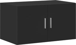 vidaXL - Wandkast - 70x42,5x40 - cm - bewerkt - hout - zwart