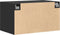 vidaXL - Wandkast - 70x42,5x40 - cm - bewerkt - hout - zwart