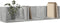 vidaXL - Wandkast - 75x18x16,5 - cm - bewerkt - hout - betongrijs