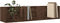 vidaXL - Wandkast - 75x18x16,5 - cm - bewerkt - hout - bruin - eikenkleur