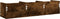 vidaXL - Wandkast - 75x18x16,5 - cm - bewerkt - hout - gerookt - eikenkleurig