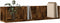 vidaXL - Wandkast - 75x18x16,5 - cm - bewerkt - hout - gerookt - eikenkleurig
