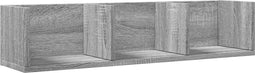 vidaXL - Wandkast - 75x18x16,5 - cm - bewerkt - hout - grijs - sonoma - eikenkleurig