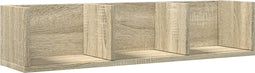 vidaXL - Wandkast - 75x18x16,5 - cm - bewerkt - hout - sonoma - eikenkleurig