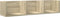 vidaXL - Wandkast - 75x18x16,5 - cm - bewerkt - hout - sonoma - eikenkleurig