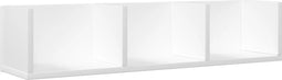 vidaXL - Wandkast - 75x18x16,5 - cm - bewerkt - hout - wit
