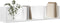 vidaXL - Wandkast - 75x18x16,5 - cm - bewerkt - hout - wit