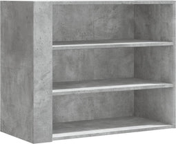 vidaXL - Wandkast - 75x35x60 - cm - bewerkt - hout - betongrijs