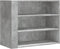 vidaXL - Wandkast - 75x35x60 - cm - bewerkt - hout - betongrijs
