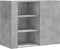 vidaXL - Wandkast - 75x35x60 - cm - bewerkt - hout - betongrijs