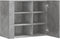 vidaXL - Wandkast - 75x35x60 - cm - bewerkt - hout - betongrijs