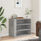 vidaXL - Wandkast - 75x35x60 - cm - bewerkt - hout - betongrijs